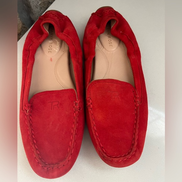 Taryn Rose Kristine Suede Stretch Loafers in Sangria Suede Size 7.5 - Picture 4 of 8